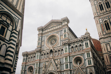 Fototapeta premium large cathedral in Florence Italy Duomo