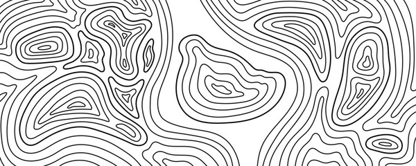 Map topo topography with line topographic contour and mountain terrain graphic. Relief hiking abstract with texture simple island and rock geographic earth. Level vector map