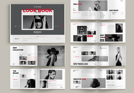 Minimal Lookbook Landscape Template