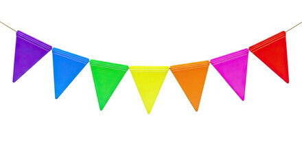 Rainbow Bunting Flags