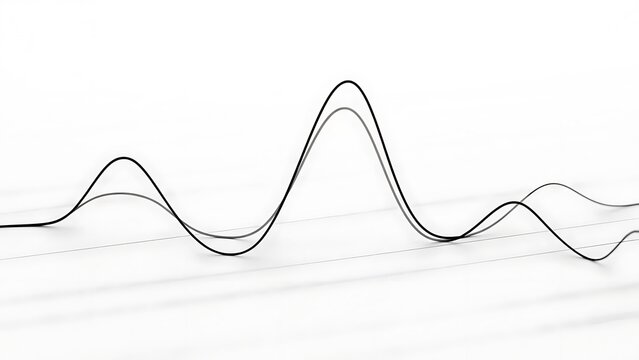 Modern waveform display showing fluctuating frequency analysis
