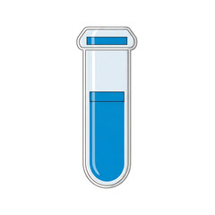 Fototapeta premium Laboratory test tube icon for science and research concepts.