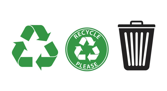 Conceptual image illustrating waste sorting and eco-responsibility practices in daily life