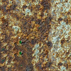 Old rusty metal background with abstract geometric texture.