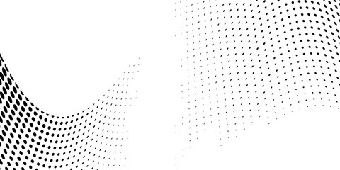 Dotted gradient halftone background. Horizontal seamless dots pattern in pop art style. Abstract modern stylish