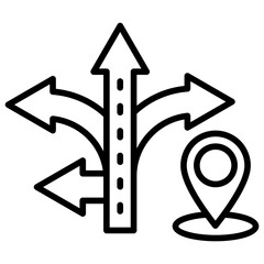 Fototapeta premium path icon