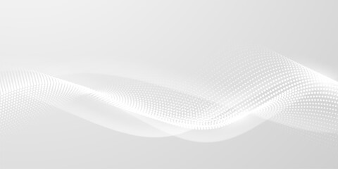 Abstract technology particle wave background. Modern design vector illustration.