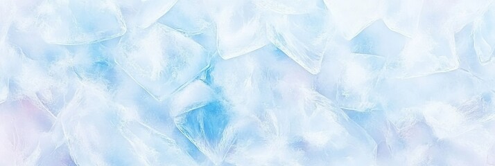 Obraz premium Abstract icy texture with glittering frozen backdrop and seamless translucent blue design.