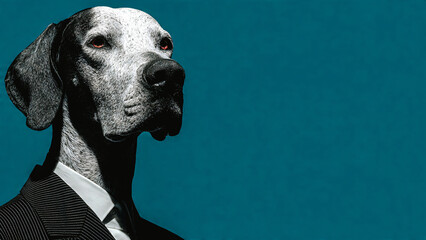 Fototapeta premium Portrait de chien élégant