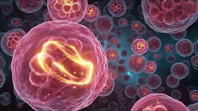 living cells 3D rendering