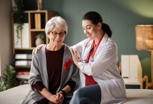 patient and a doctor in medical office