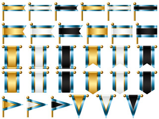 旗、三色、5水色