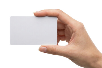 Obraz premium Hand holding blank card
