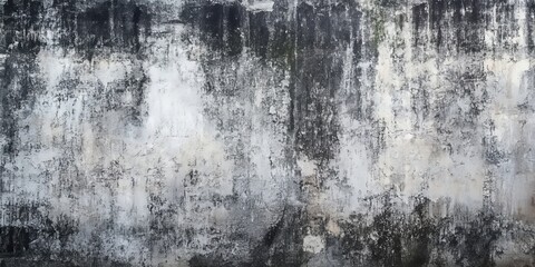 Obraz premium Greyish Faded Plaster Wall Surface Texture, Seamless Grunge Vintage Architectural Background Design