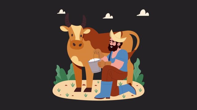 Scarecrow  2D Flat Animation Alpha Channel