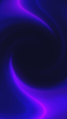 Smooth swirling abstract purple-blue gradient waves forming elegant flowing neon-like curves on a dark background
