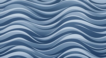 Fototapeta premium Elegant Fluid Artwork with Subtle Wavy Patterns in Shades of Blue for Minimalistic Backgrounds