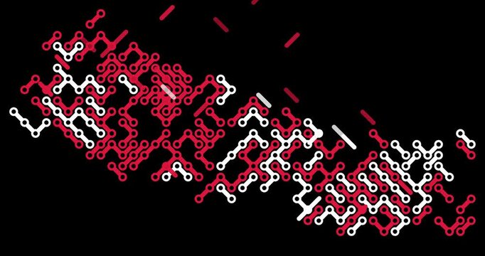 Background Animation Diagonal Elements Form Nepal Map