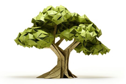 Tree tree origami plant.