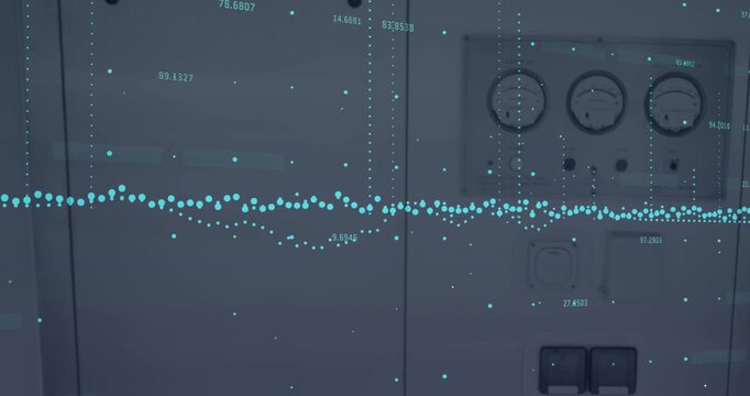 Animation of data processing over switcher