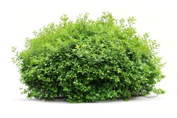 Obraz premium Lush green bush isolated background