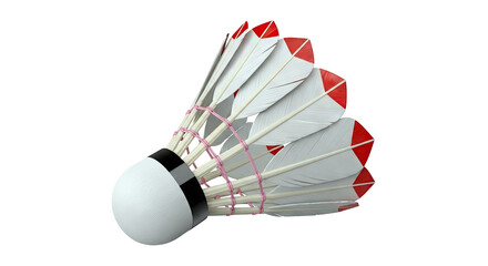 Badminton Shuttlecock with Red Tips