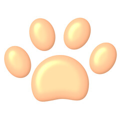 golden paw print
