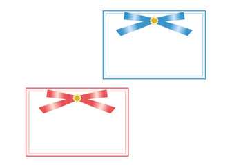 エレガントで可愛いメッセージカード　2色セット