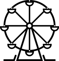Ferris Wheel Design Icon
