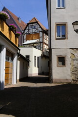 Obraz premium Die Altstadt von Gemünden am Main, Landkreis Main-Spessart, Unterfranken, Franken, Bayern, Deutschland