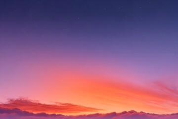 Obraz premium A smooth gradient flows from orange to pink to purple, serving as an abstract backdrop