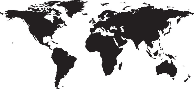 World Map Globe Vector Icon Bundle