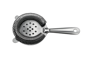 Hawthorne cocktail strainer isolated on transparent background