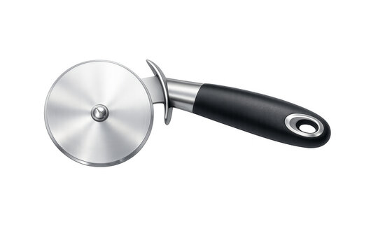 Pizza cutter kitchen utensil for slicing dough