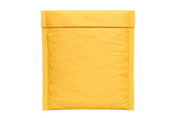 Yellow bubble mailer padded envelope for shipping