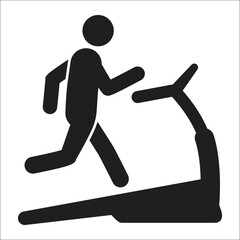Treadmill Running Workout Icon