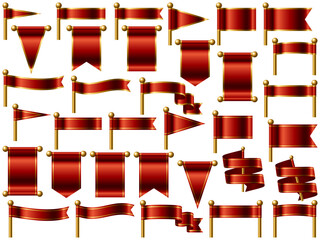 旗、線付、10赤