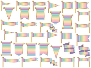 旗、線付、20虹淡