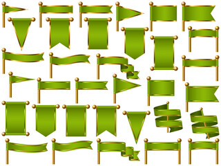 旗、線付、m4黄緑