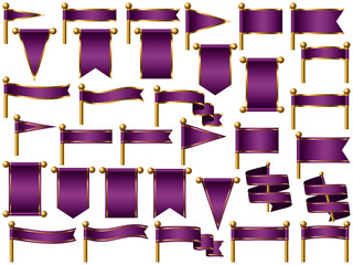 旗、線付、m13紫