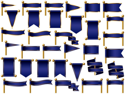 旗、線付、m14紺