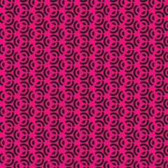is a seamless digital pattern of red roses on a black background.