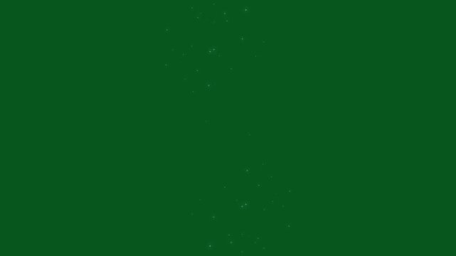 4K Luxury white glitter sparkles line trail, shimmering magic dust path, pixie dust stars, glowing particles overlay, Christmas style, isolated on green screen background