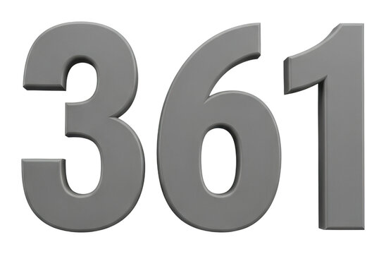 Showcasing bold 361 event modern design digital format view isolated on transparent background