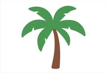 Tropical Palm Tree Illustration for Summer Designs