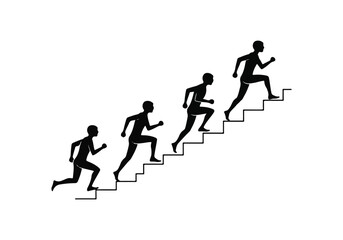 Sequential steps of progress Vector