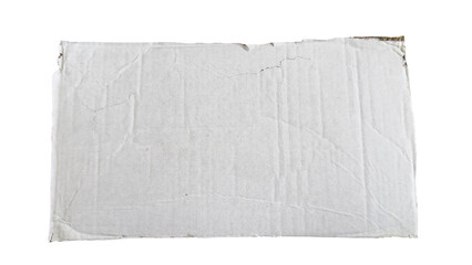Obraz premium Corrugated Cardboard Sheet Isolated on Black Background, Recycled Packaging Paper Texture