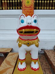 Animal statues in the temple