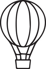 Obraz premium Hot Air Balloon – Minimalist Travel Icon