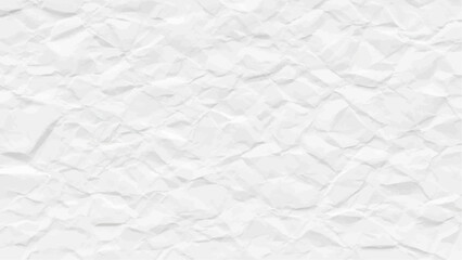 Obraz premium White crumpled paper texture background with wrinkled surface